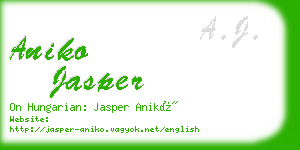 aniko jasper business card